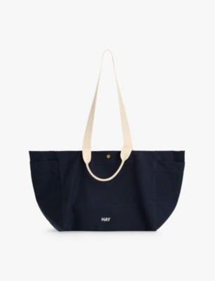 HAY cotton weekend bag with embroidered branding, imported from the UK