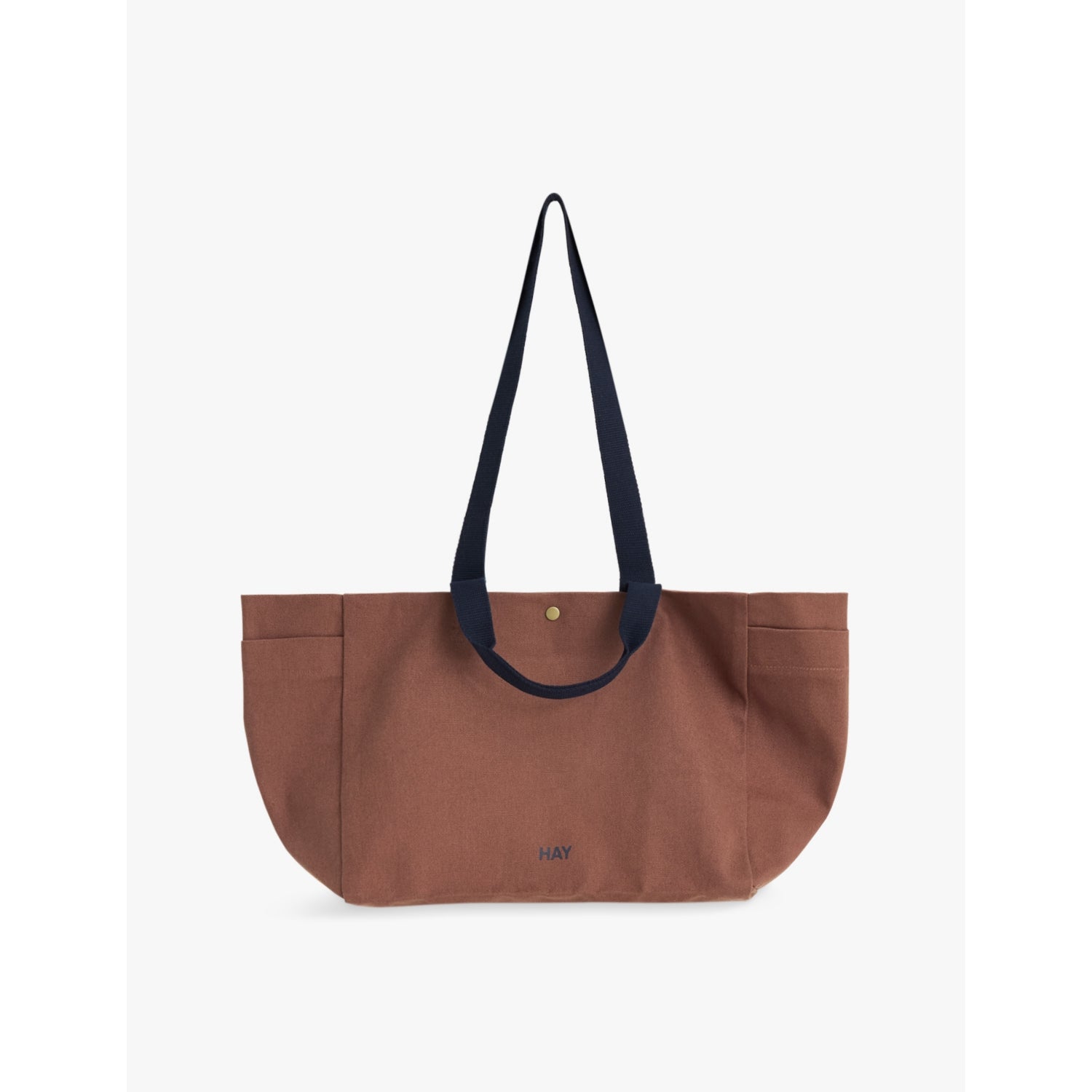 Brand-Embroidery Cotton Weekend Bag - MIDNIGHT BLUE