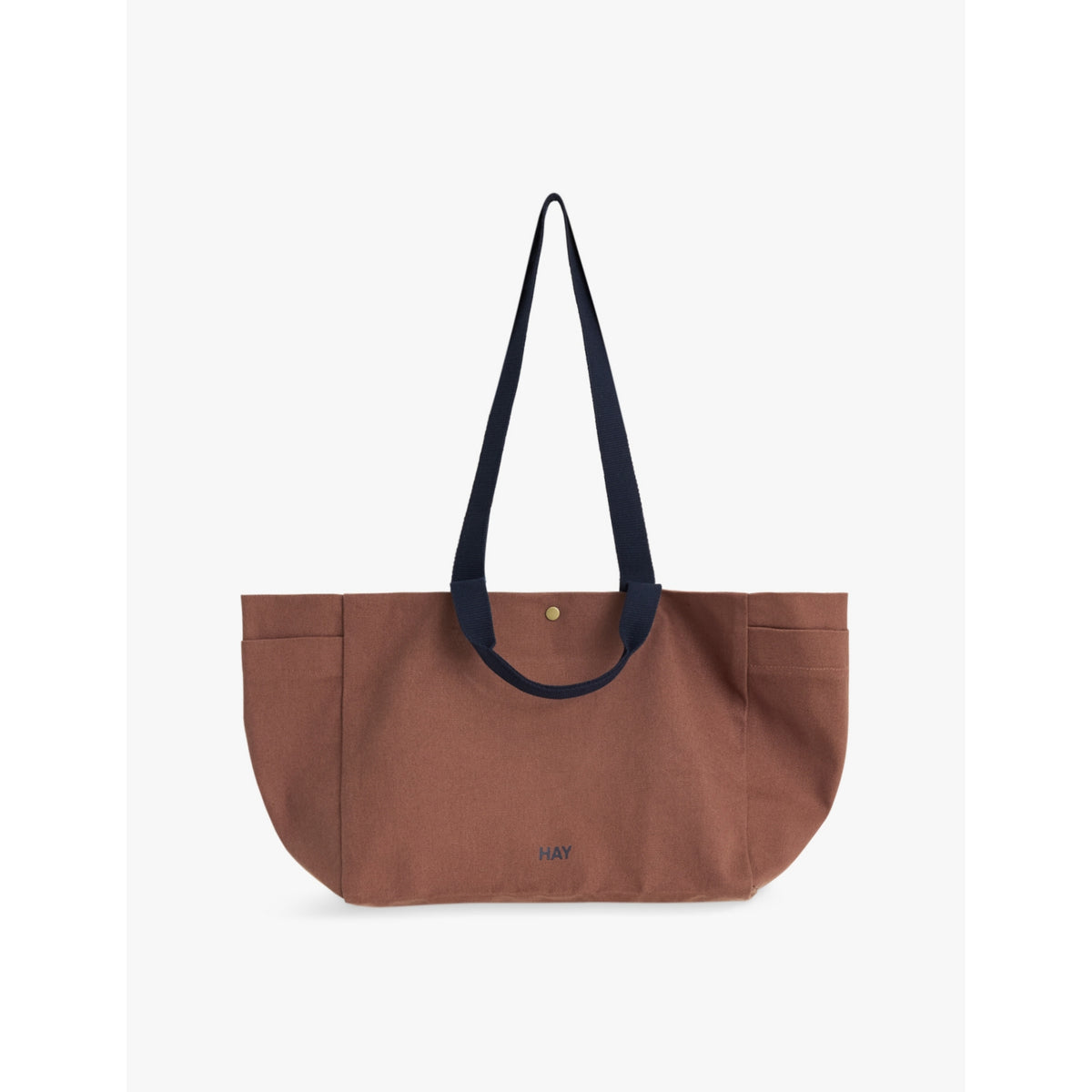 Brand-Embroidery Cotton Weekend Bag - MIDNIGHT BLUE