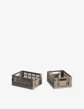 HAY mini plastic crates set of two, imported from the UK