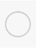 APM Monaco sterling silver and zirconia necklace 45cm (British brand)