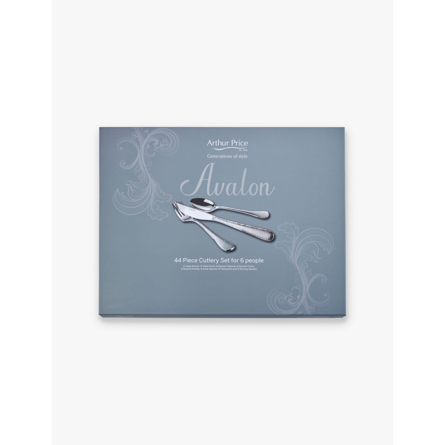 Arthur Price Avalon cutlery set 44-piece stainless steel (British brand)
