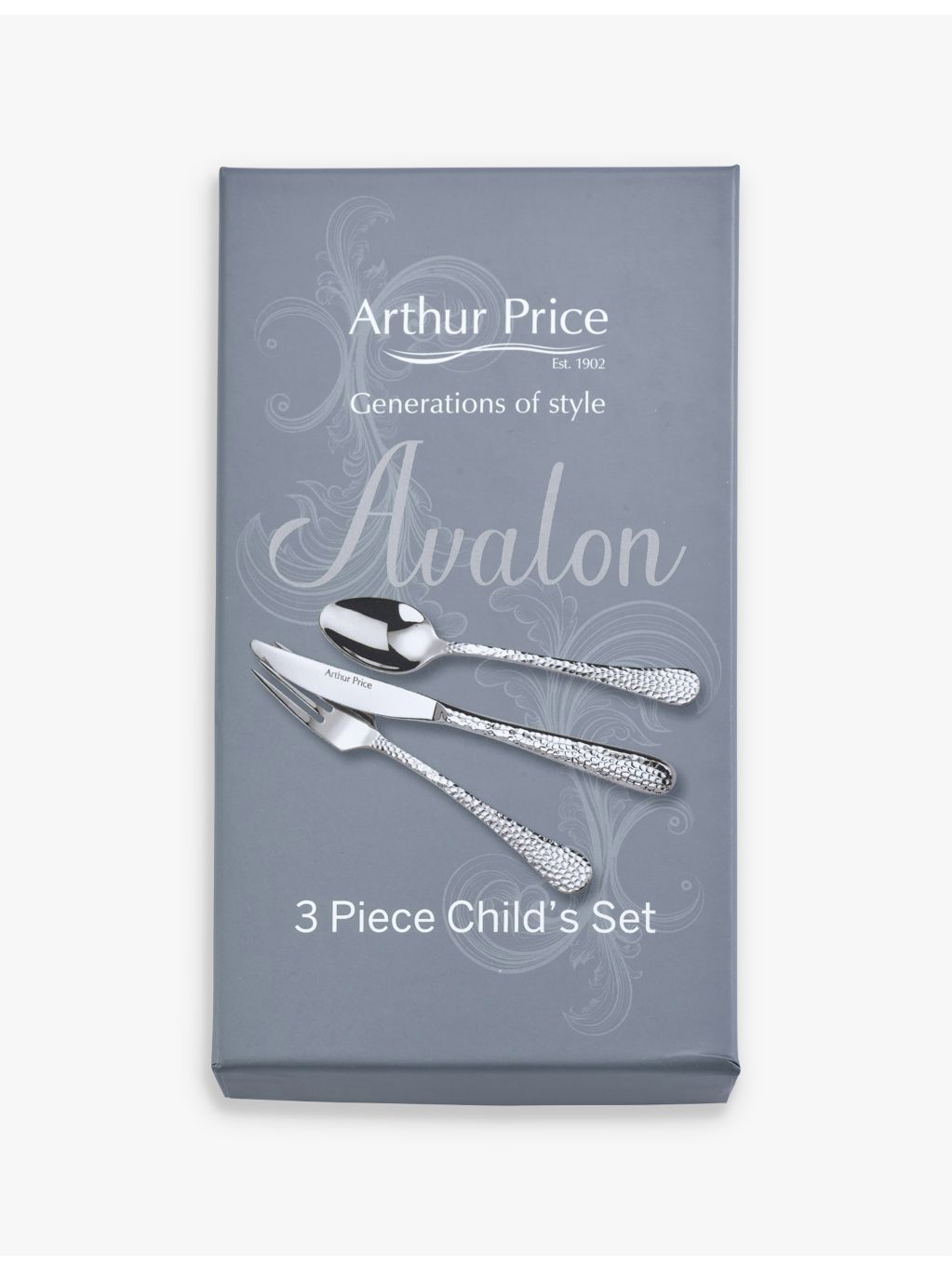Arthur Price Avalon children's stainless steel cutlery set (British brand)