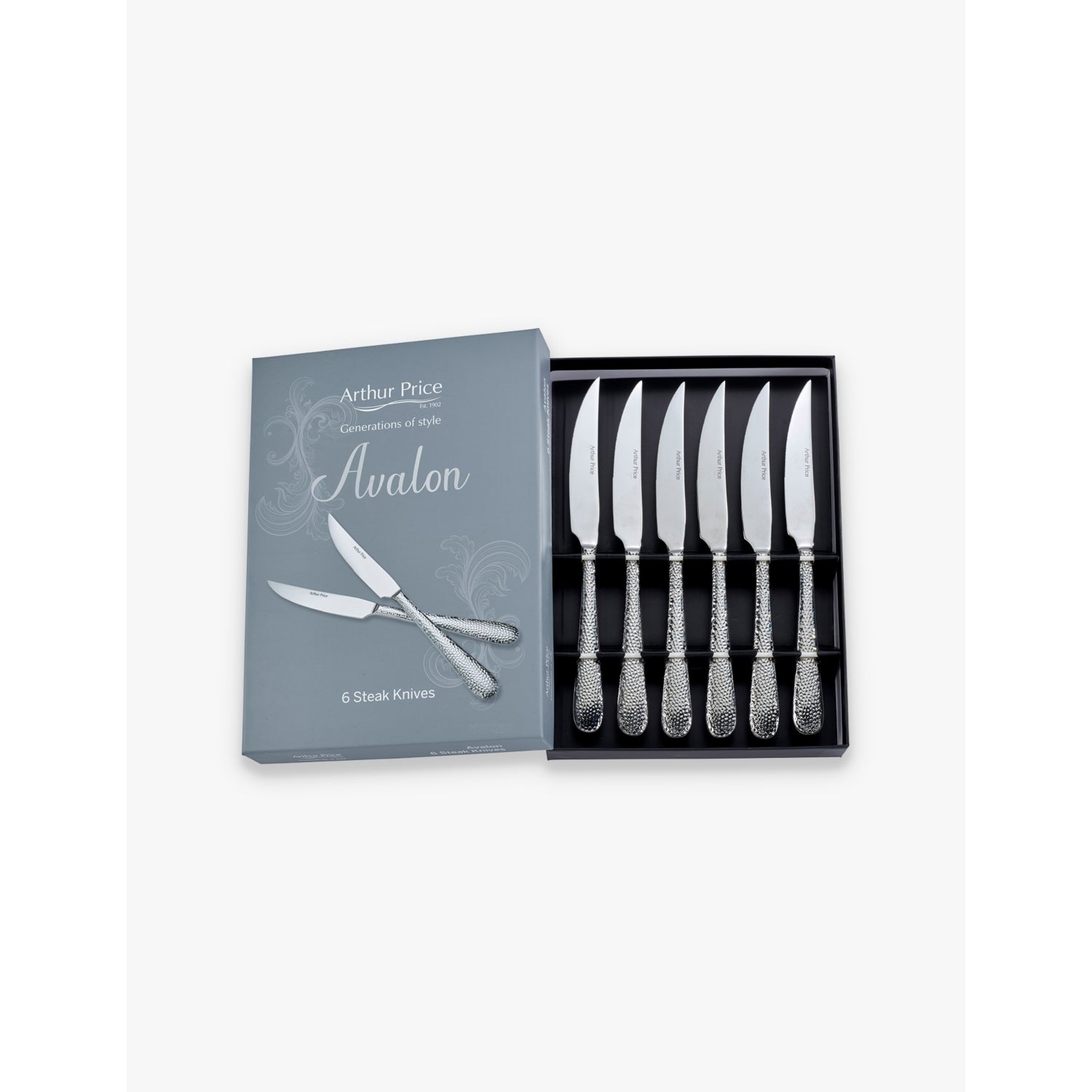 Arthur Price steak knife set of six, imported from the UK