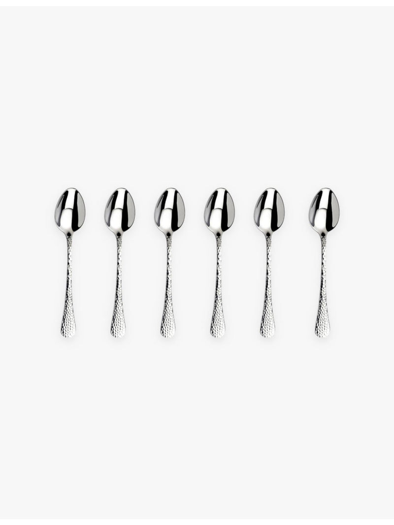Arthur Price tea spoons set of six, hammered finish (British brand)