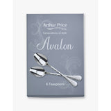 Arthur Price tea spoons set of six, hammered finish (British brand)