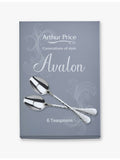 Arthur Price tea spoons set of six, hammered finish (British brand)