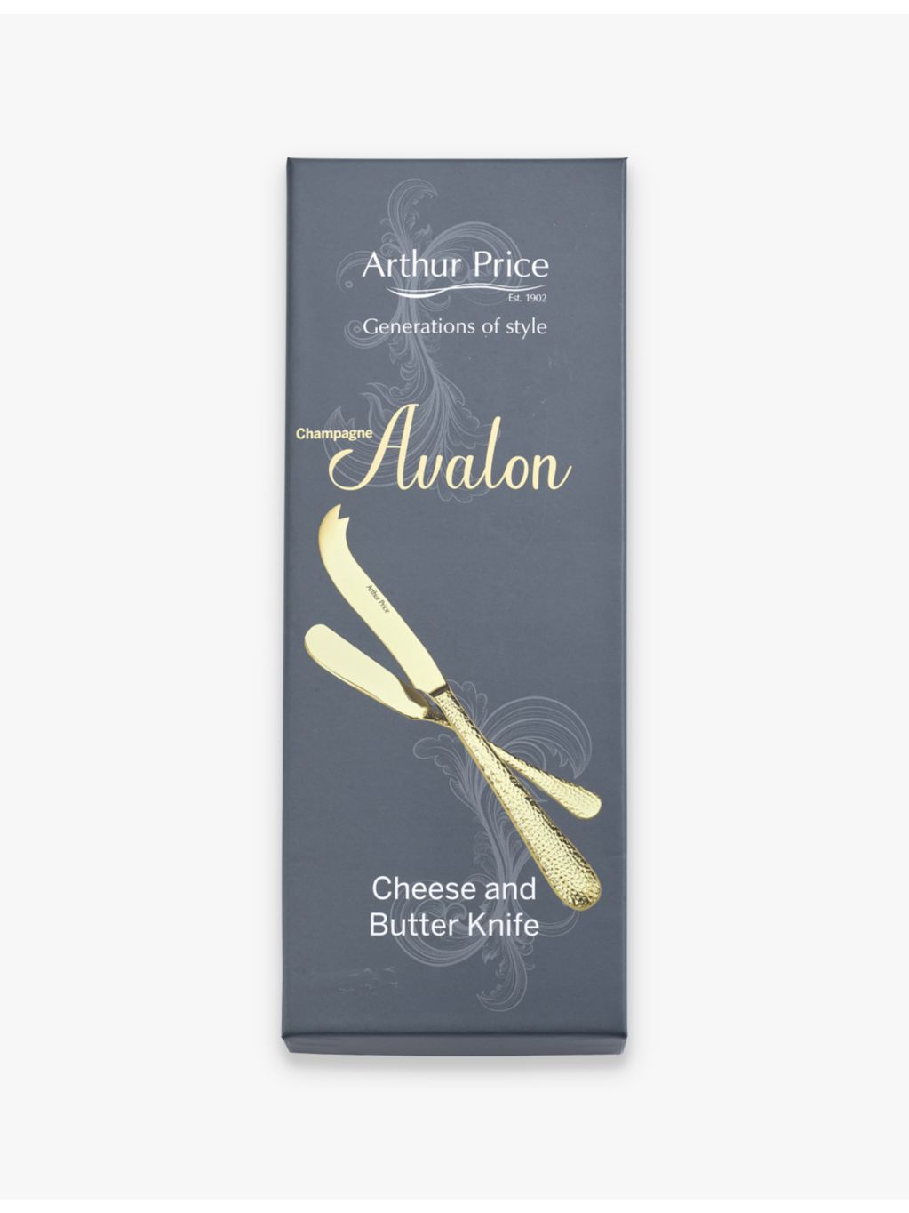 Arthur Price Avalon cheese and butter knife set, UK version
