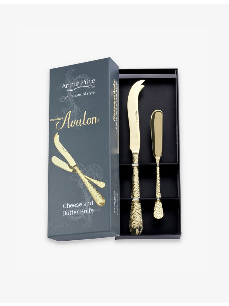 Arthur Price Avalon cheese and butter knife set, UK version