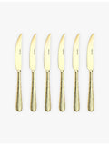 Arthur Price Champagne Avalon steak knives set of six, UK version