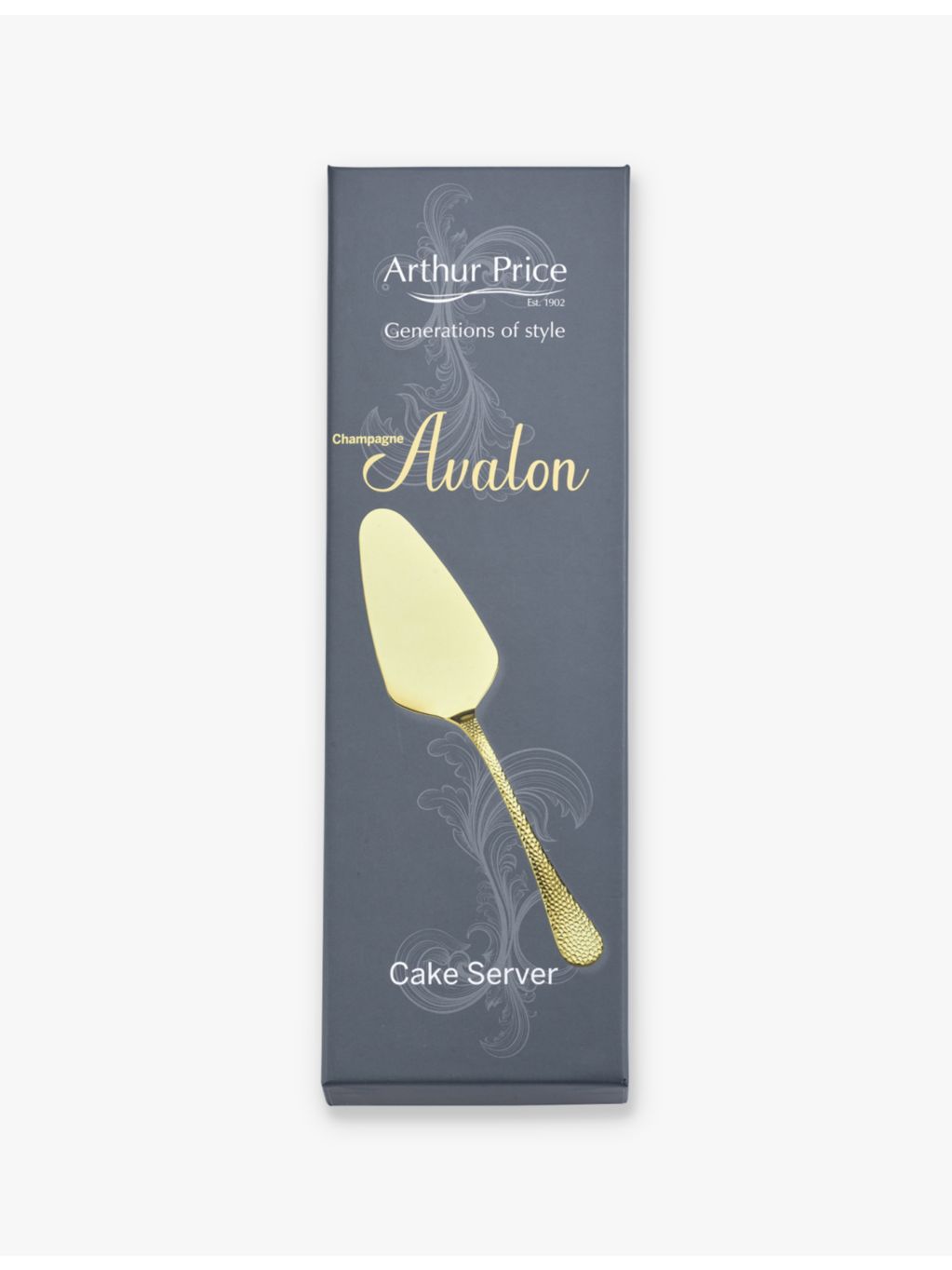Arthur Price PVD-coated stainless steel cake server 24.5cm, UK version