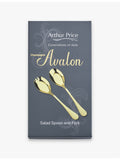 Arthur Price salad servers Champagne Avalon PVD-coated 23.5cm - British product