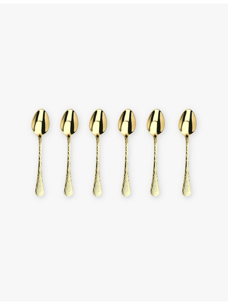 Arthur Price PVD-coated stainless steel teaspoons set, imported from the UK