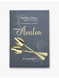 Arthur Price PVD-coated stainless steel teaspoons set, imported from the UK