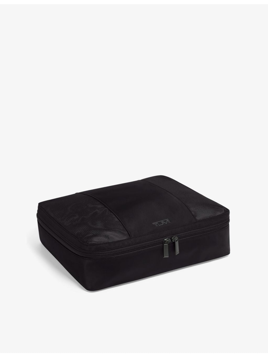 Tumi medium logo-embroidered woven packing cube, imported from the UK