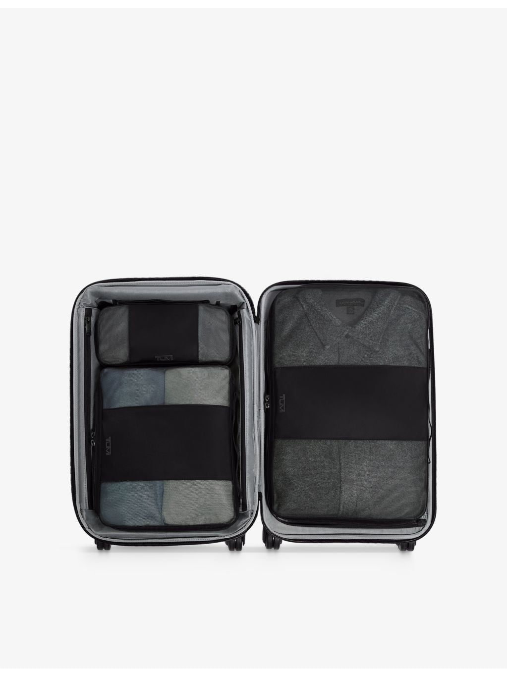 Tumi medium logo-embroidered woven packing cube, imported from the UK