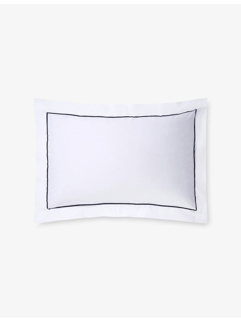 The Little White Company Savoy Oxford pillowcase 65cm, imported from the UK