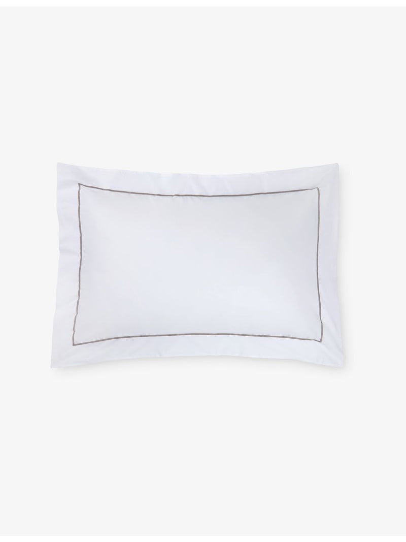 The Little White Company Savoy Oxford square pillowcase 65x65cm, imported from the UK