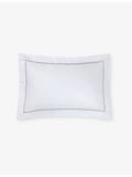 The Little White Company Savoy Oxford square pillowcase 65x65cm, imported from the UK