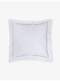 The Little White Company Savoy Oxford square pillowcase 65x65cm, imported from the UK