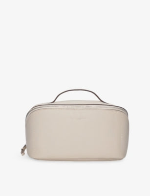 The White Company Saffiano Fold Out leather make-up case (British brand)