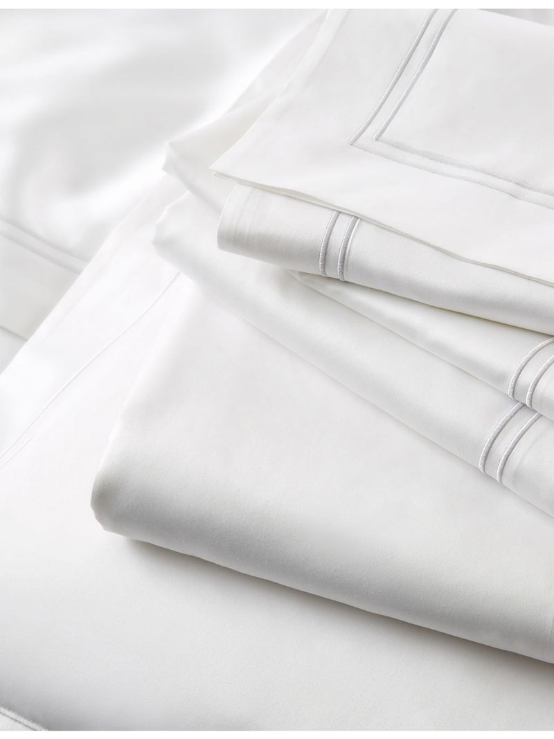 The White Company Egyptian cotton super-king flat sheet, imported from the UK