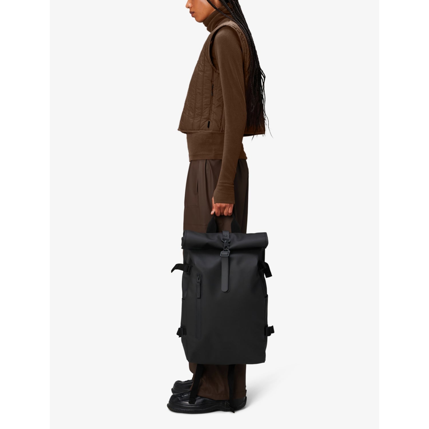 Rains large roll-top waterproof shell backpack, UK version