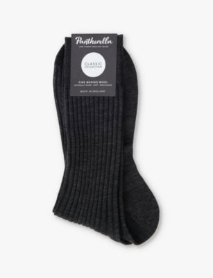 Pantherella Wool-Blend Crew Socks