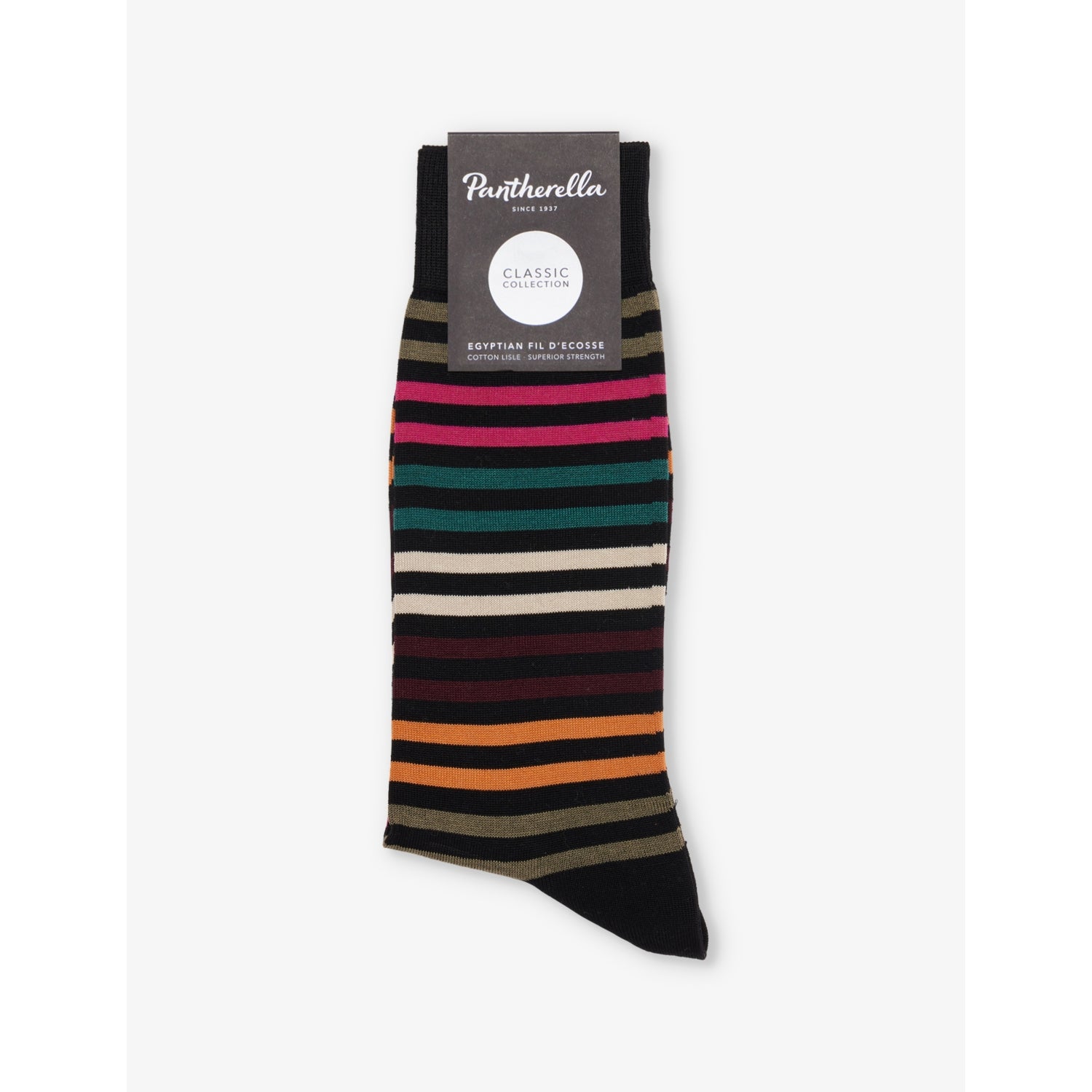Kilburn stripe pattern cotton-blend socks - BLACK - S