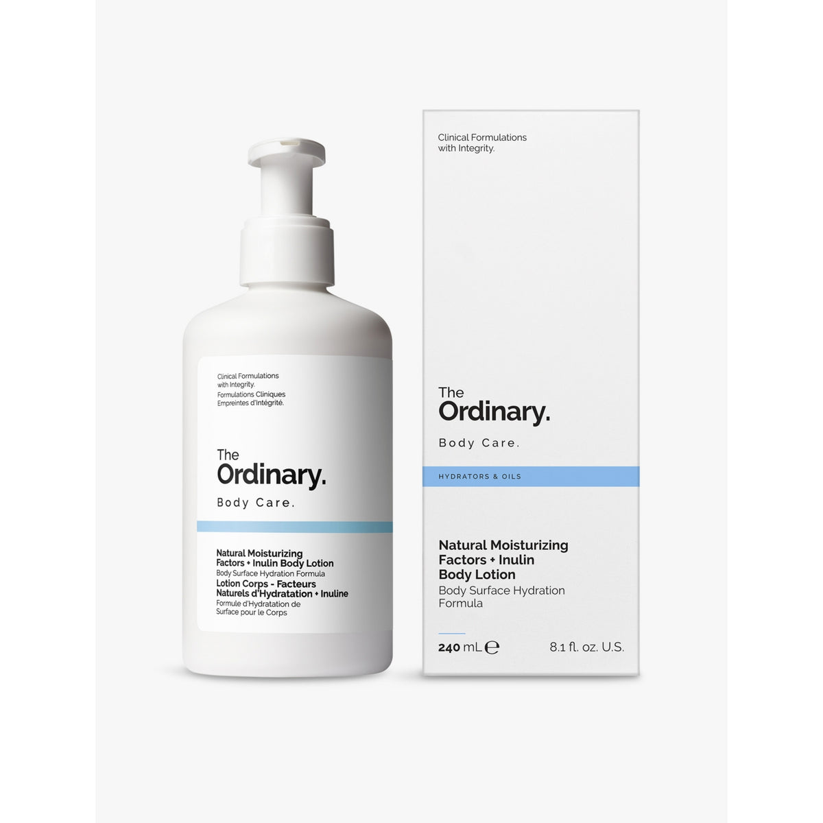 The Ordinary Natural Moisturising Factors with Inulin body lotion 240ml, UK version