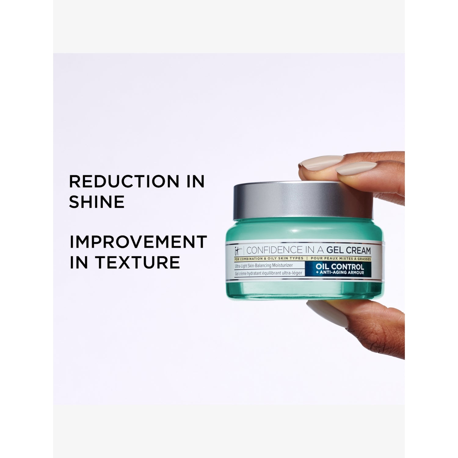 iT Cosmetics Confidence gel cream oil control moisturiser 60ml, UK version