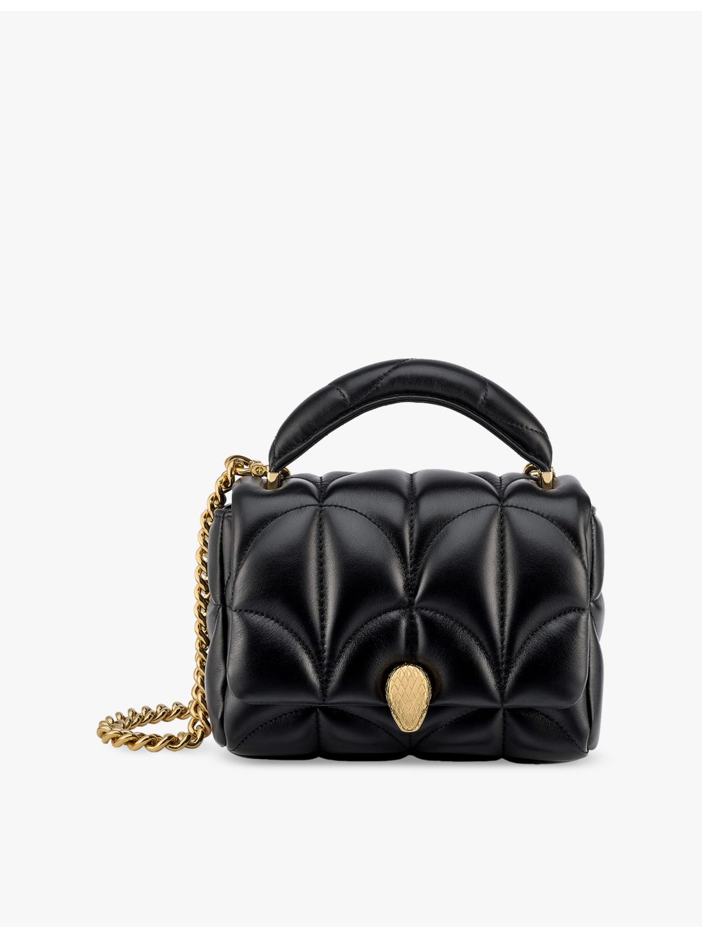 Bvlgari Serpenti Sugarloaf small leather shoulder bag (British brand)