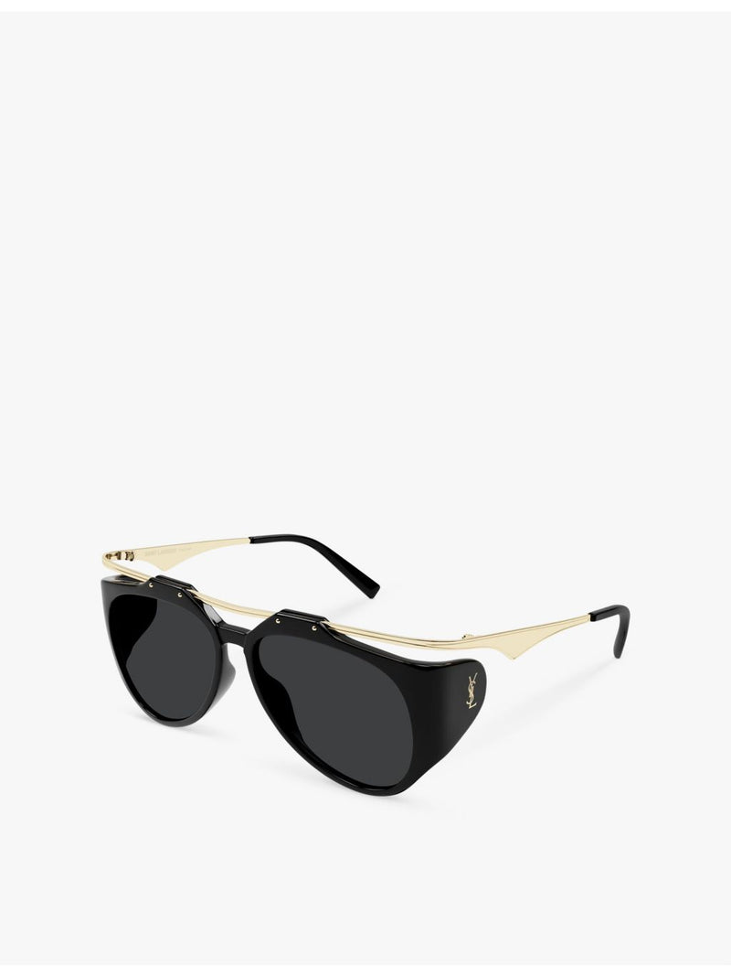 Saint Laurent Amelia pilot sunglasses with acetate and metal frame (British brand)