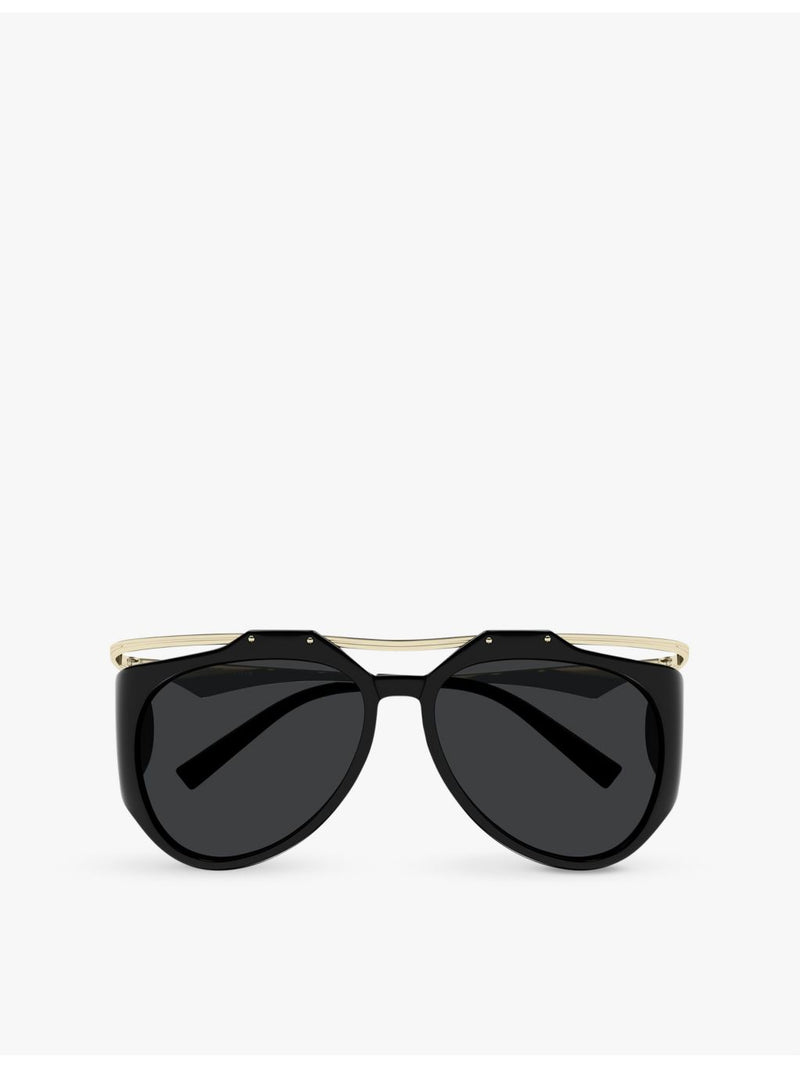 Saint Laurent Amelia pilot sunglasses with acetate and metal frame (British brand)
