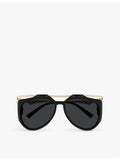 Saint Laurent Amelia pilot sunglasses with acetate and metal frame (British brand)