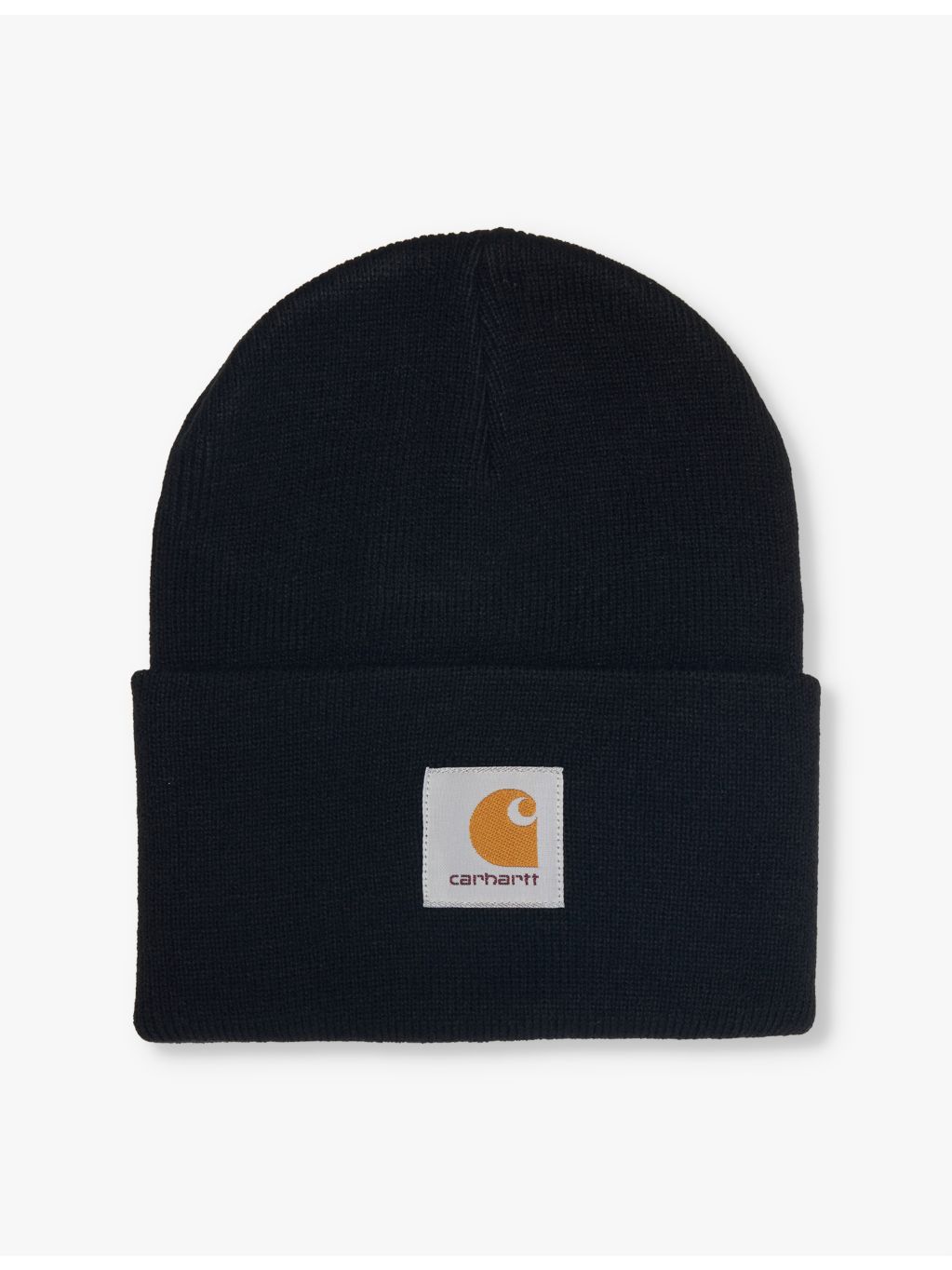 Carhartt WIP logo-patch knitted beanie hat in acrylic (British brand)