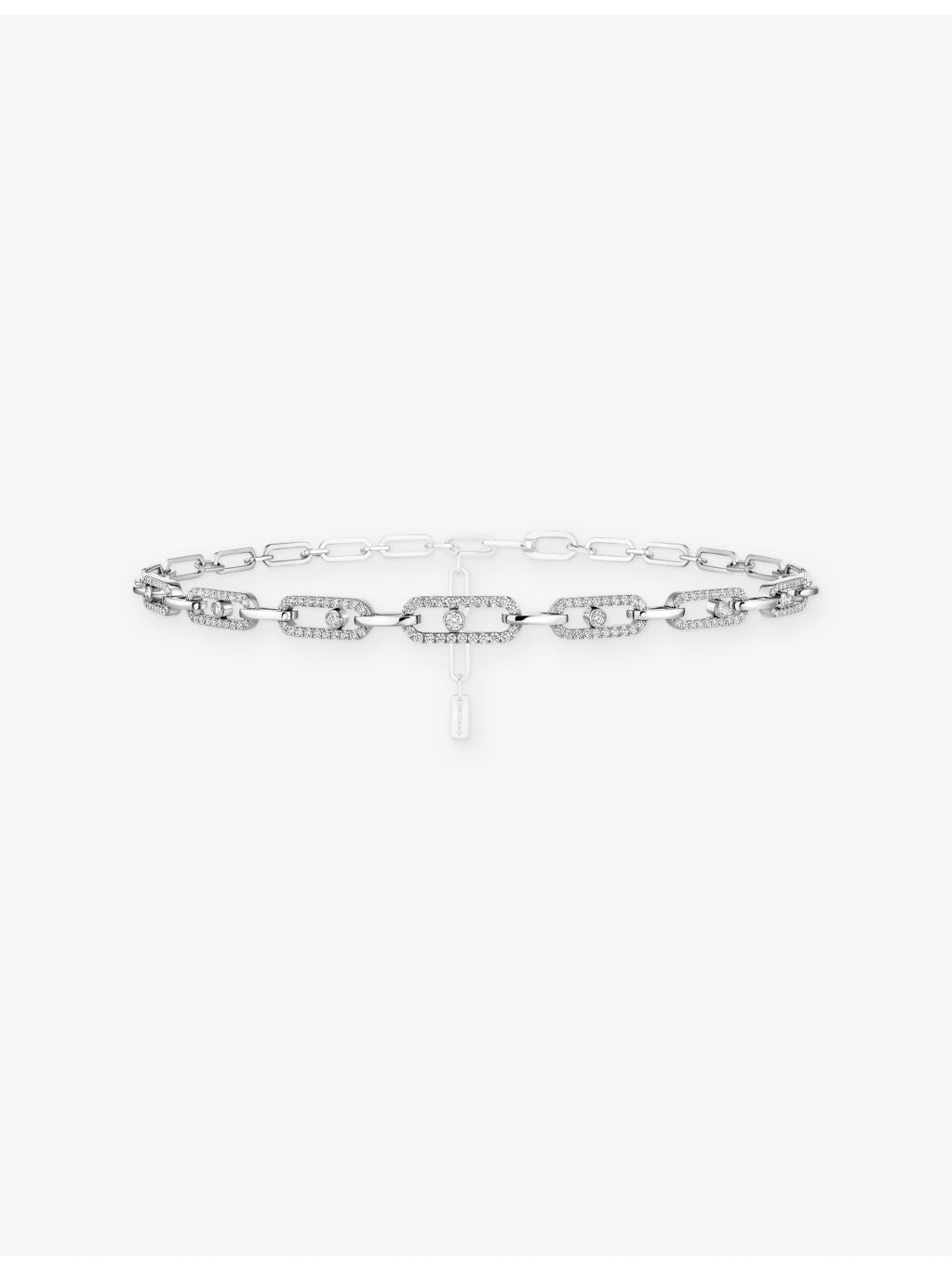 Messika 18ct white gold diamond necklace 1.70ct, imported from the UK