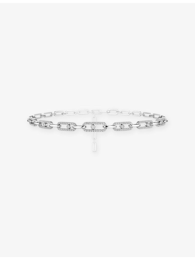 Messika 18ct white gold diamond necklace 1.70ct, imported from the UK