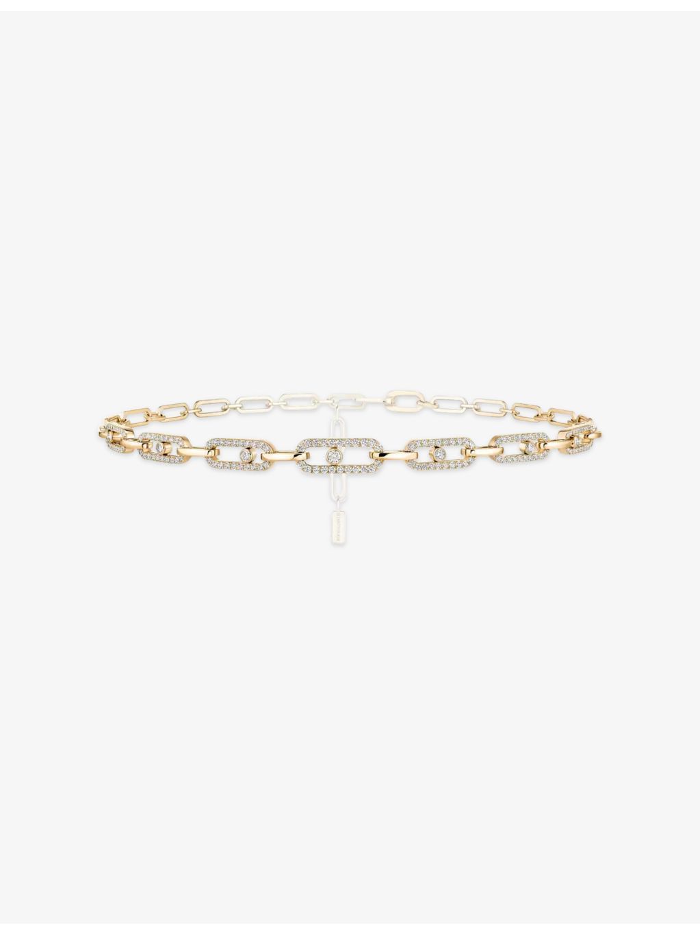 Messika 18ct yellow gold 1.70ct diamond necklace, UK version