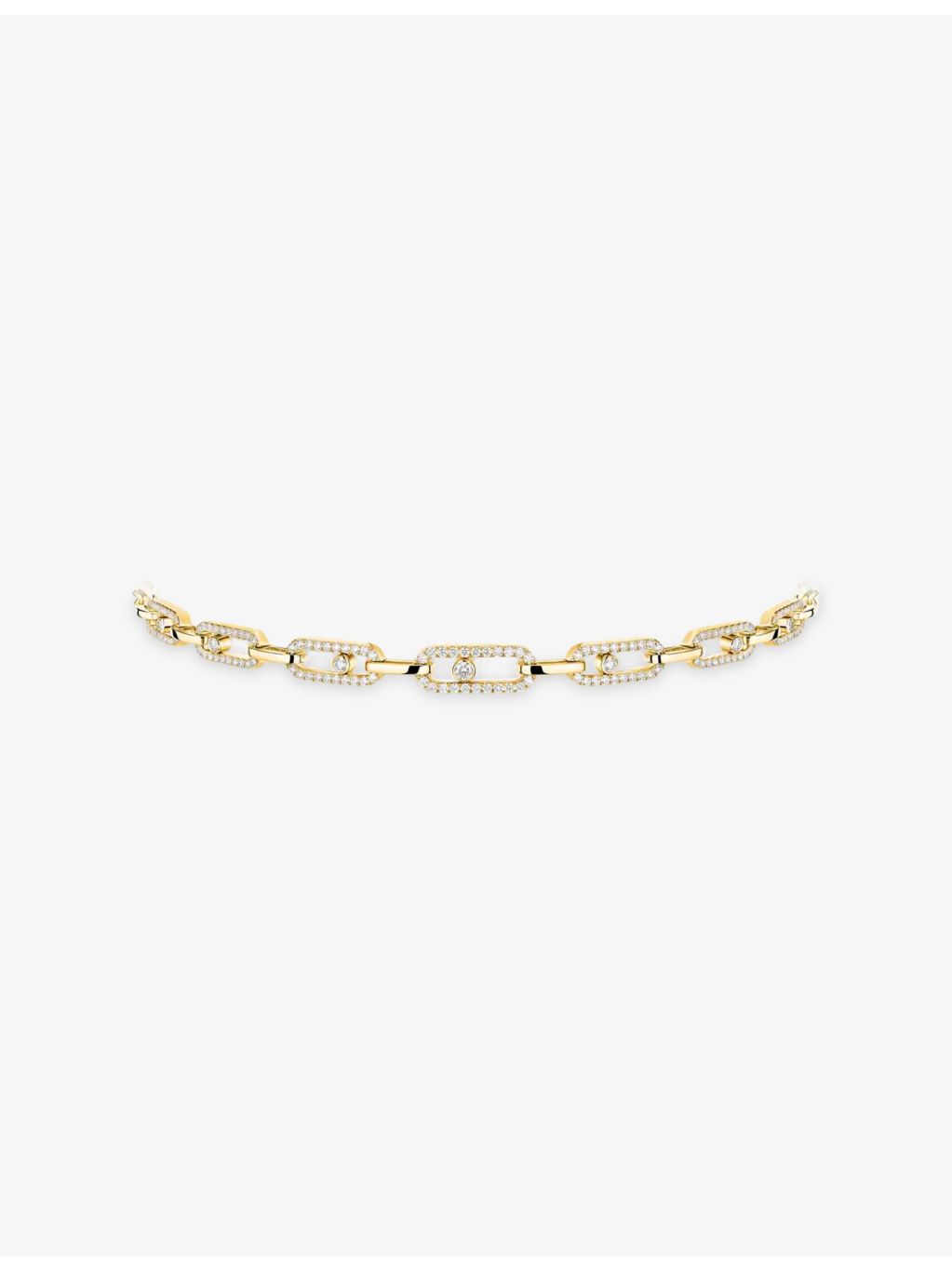 Messika 18ct yellow gold 1.70ct diamond necklace, UK version