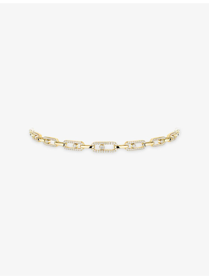 Messika 18ct yellow gold 1.70ct diamond necklace, UK version