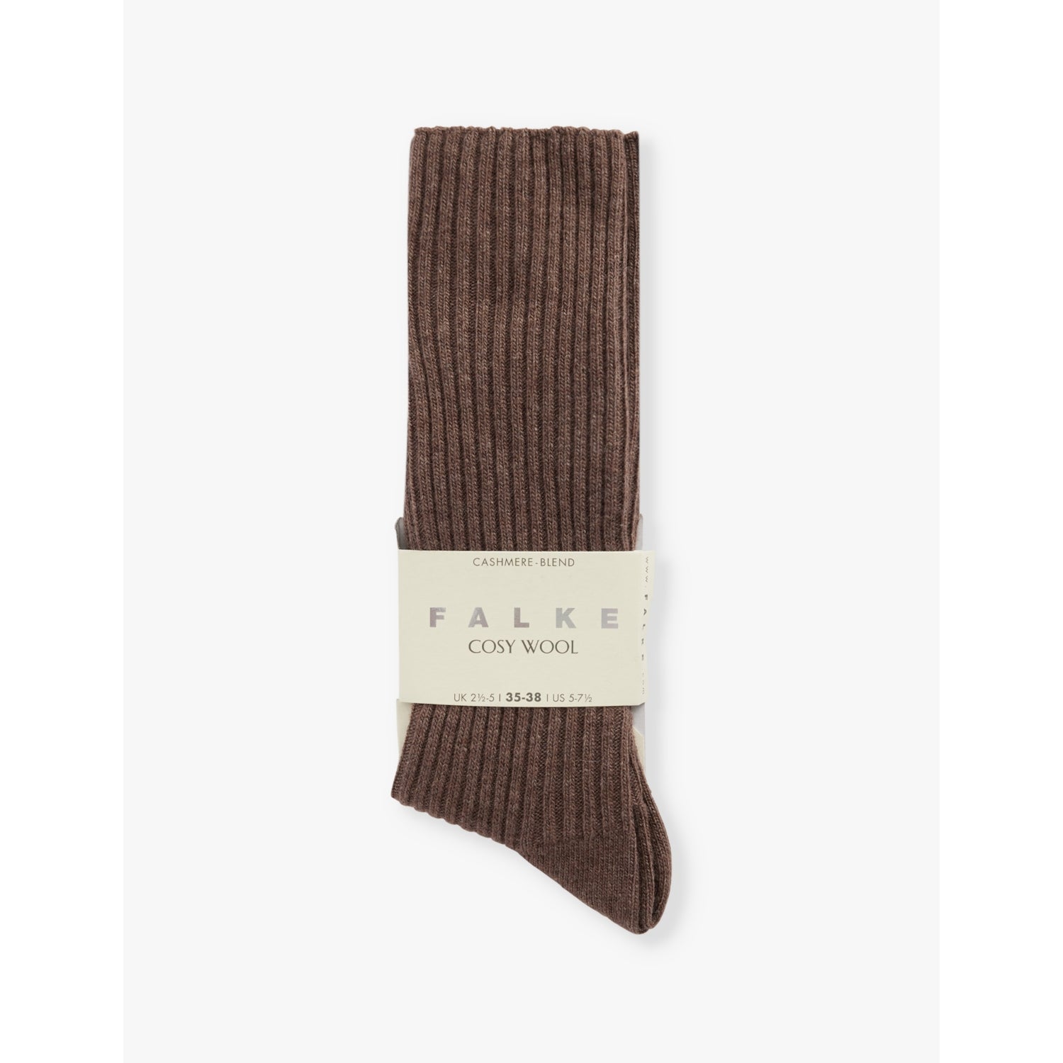 Cosy Wool ribbed knit socks - BAROLO - EUR 35-38/2-5 UK WOMEN
