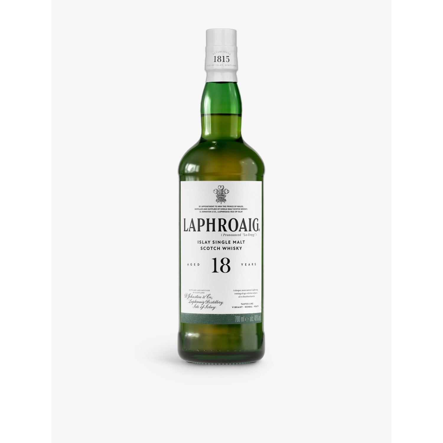 Laphroaig 18-year-old single malt Scotch whisky 700ml, UK version