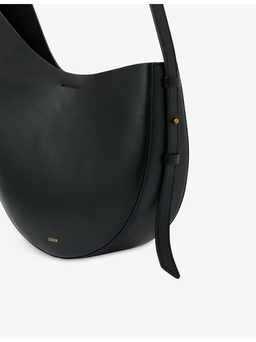 Soeur Winona logo-embossed leather shoulder bag, imported from the UK