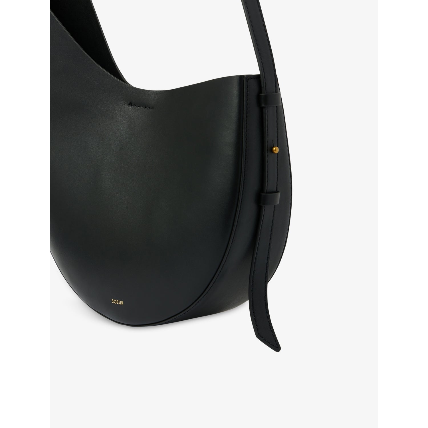 Soeur Winona logo-embossed leather shoulder bag, imported from the UK