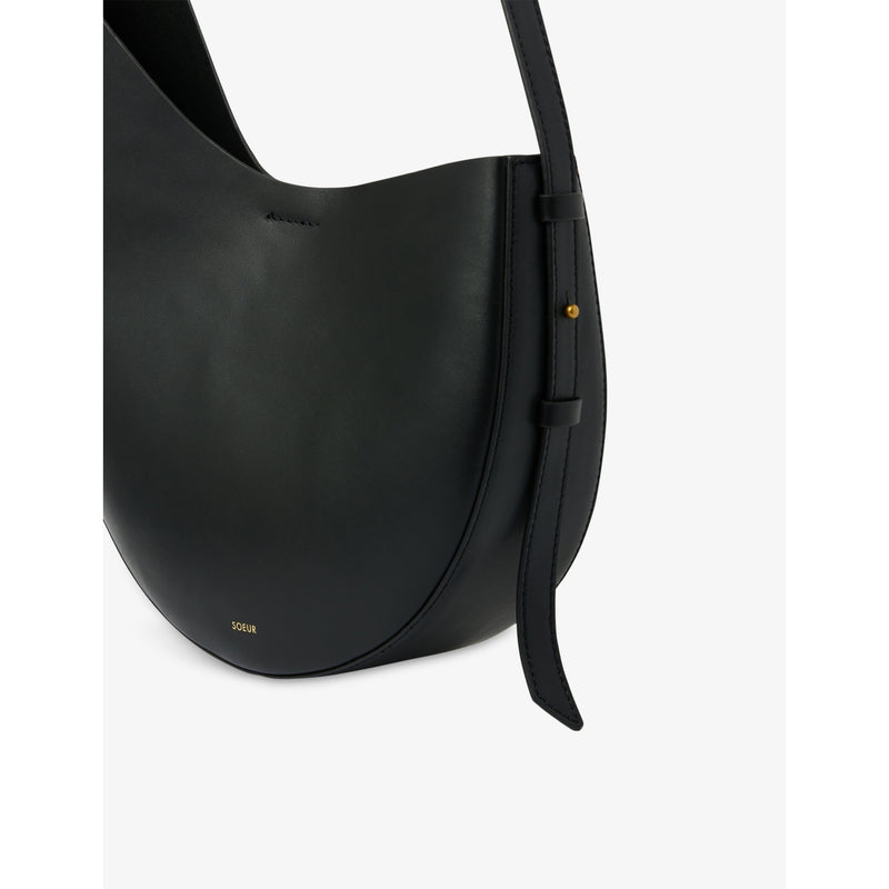 Soeur Winona logo-embossed leather shoulder bag, imported from the UK