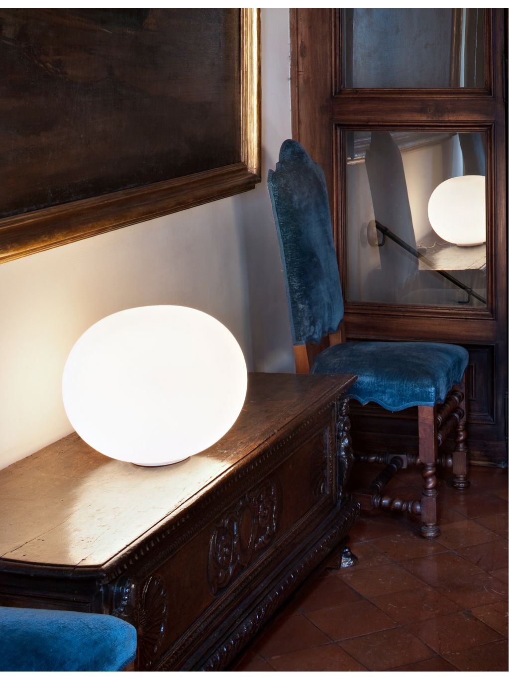 Flos Glo-Ball Basic 1 table lamp by Jasper Morrison, UK version