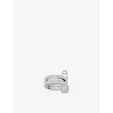 Love, Smile, Bonheur sterling-silver and zironia ring - M