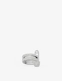 APM Monaco Love, Smile, Bonheur Sterling Silver and Zirconia Ring