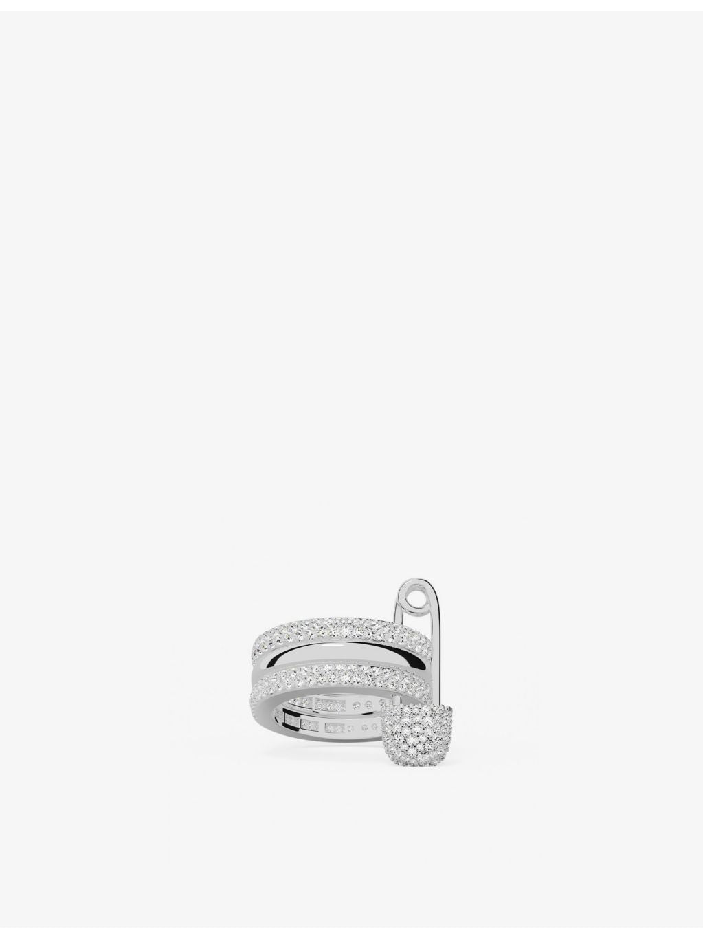 APM Monaco sterling silver zirconia ring, UK version